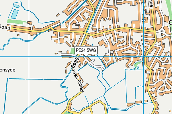 PE24 5WG map - OS VectorMap District (Ordnance Survey) PE24 5WG map - OS VectorMap District (Ordnance Survey)