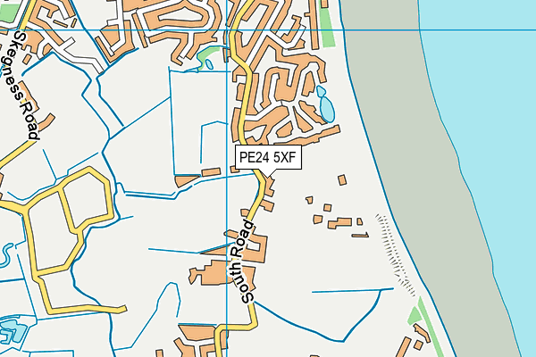 PE24 5XF map - OS VectorMap District (Ordnance Survey) PE24 5XF map - OS VectorMap District (Ordnance Survey)