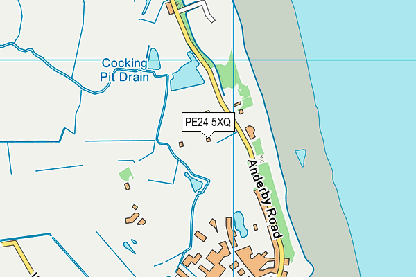 PE24 5XQ map - OS VectorMap District (Ordnance Survey) PE24 5XQ map - OS VectorMap District (Ordnance Survey)