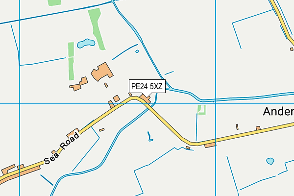 PE24 5XZ map - OS VectorMap District (Ordnance Survey) PE24 5XZ map - OS VectorMap District (Ordnance Survey)