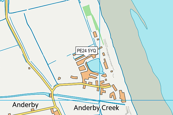 PE24 5YQ map - OS VectorMap District (Ordnance Survey) PE24 5YQ map - OS VectorMap District (Ordnance Survey)