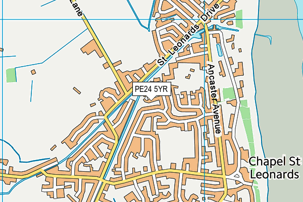 PE24 5YR map - OS VectorMap District (Ordnance Survey) PE24 5YR map - OS VectorMap District (Ordnance Survey)