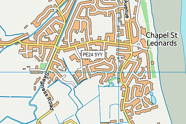 PE24 5YY map - OS VectorMap District (Ordnance Survey) PE24 5YY map - OS VectorMap District (Ordnance Survey)