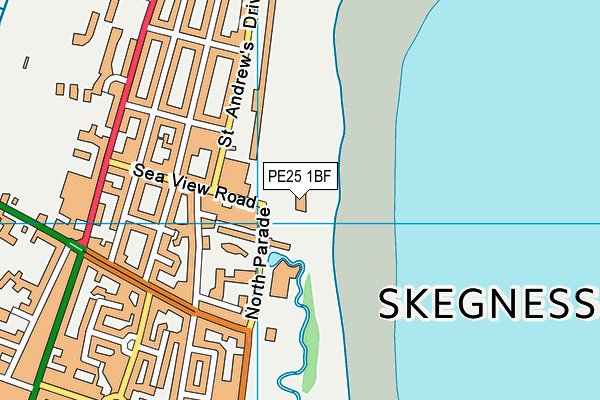 PE25 1BF map - OS VectorMap District (Ordnance Survey) PE25 1BF map - OS VectorMap District (Ordnance Survey)