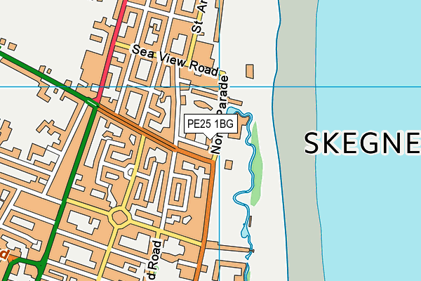 PE25 1BG map - OS VectorMap District (Ordnance Survey) PE25 1BG map - OS VectorMap District (Ordnance Survey)
