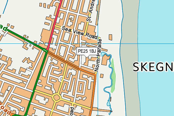 PE25 1BJ map - OS VectorMap District (Ordnance Survey) PE25 1BJ map - OS VectorMap District (Ordnance Survey)