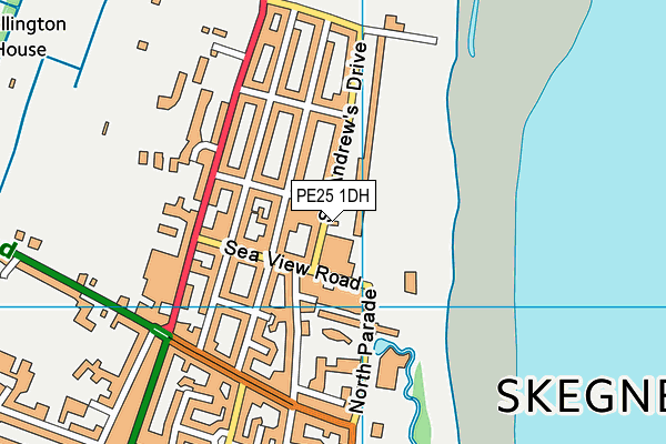PE25 1DH map - OS VectorMap District (Ordnance Survey) PE25 1DH map - OS VectorMap District (Ordnance Survey)