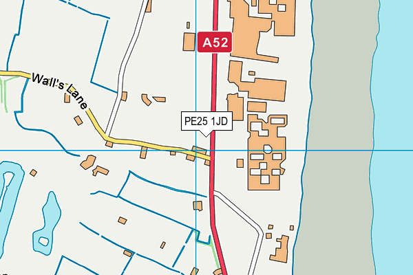PE25 1JD map - OS VectorMap District (Ordnance Survey) PE25 1JD map - OS VectorMap District (Ordnance Survey)