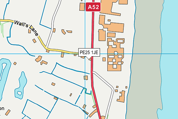 PE25 1JE map - OS VectorMap District (Ordnance Survey) PE25 1JE map - OS VectorMap District (Ordnance Survey)
