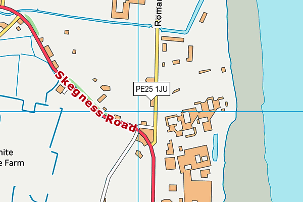PE25 1JU map - OS VectorMap District (Ordnance Survey)