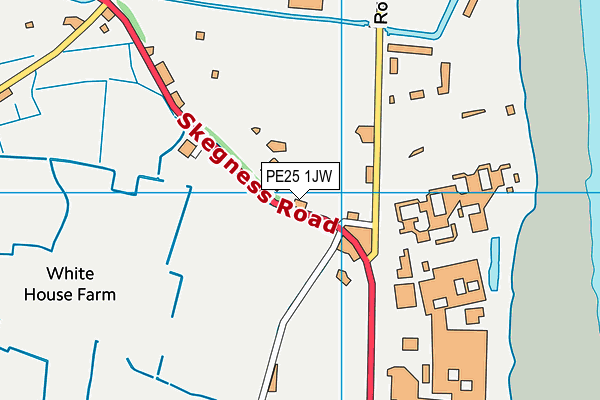 PE25 1JW map - OS VectorMap District (Ordnance Survey)