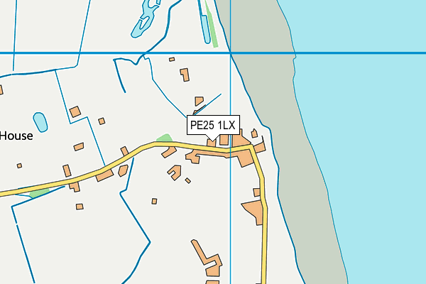 PE25 1LX map - OS VectorMap District (Ordnance Survey) PE25 1LX map - OS VectorMap District (Ordnance Survey)