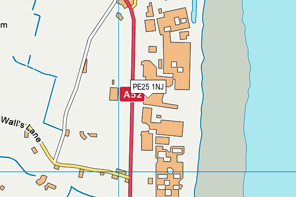 PE25 1NJ map - OS VectorMap District (Ordnance Survey) PE25 1NJ map - OS VectorMap District (Ordnance Survey)