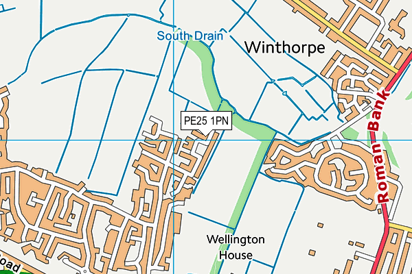 PE25 1PN map - OS VectorMap District (Ordnance Survey) PE25 1PN map - OS VectorMap District (Ordnance Survey)