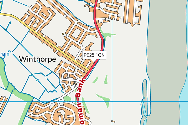 PE25 1QN map - OS VectorMap District (Ordnance Survey) PE25 1QN map - OS VectorMap District (Ordnance Survey)