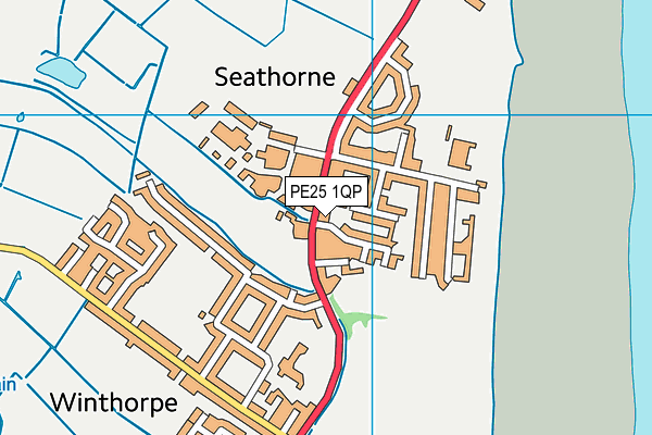 PE25 1QP map - OS VectorMap District (Ordnance Survey)