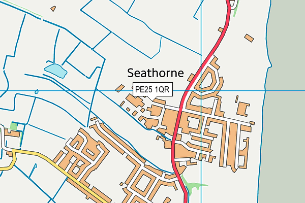 PE25 1QR map - OS VectorMap District (Ordnance Survey) PE25 1QR map - OS VectorMap District (Ordnance Survey)