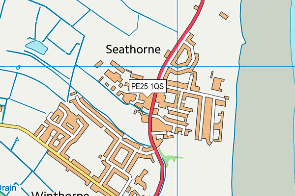PE25 1QS map - OS VectorMap District (Ordnance Survey) PE25 1QS map - OS VectorMap District (Ordnance Survey)