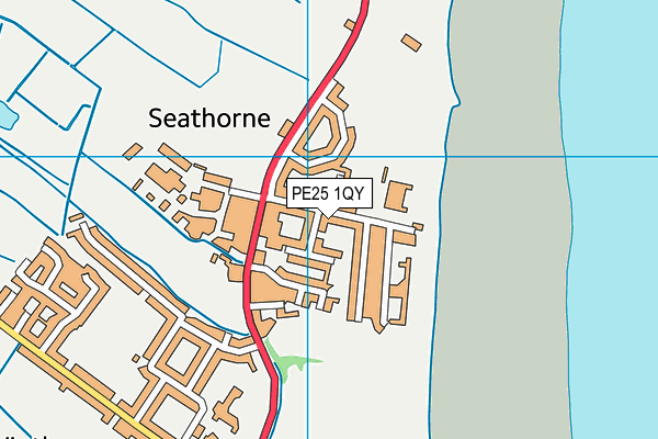 PE25 1QY map - OS VectorMap District (Ordnance Survey) PE25 1QY map - OS VectorMap District (Ordnance Survey)