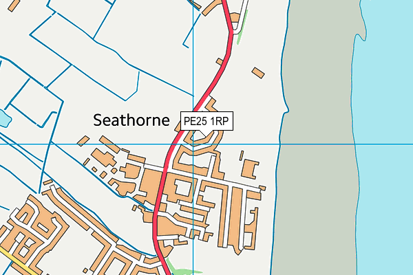 PE25 1RP map - OS VectorMap District (Ordnance Survey)