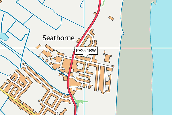 PE25 1RW map - OS VectorMap District (Ordnance Survey) PE25 1RW map - OS VectorMap District (Ordnance Survey)