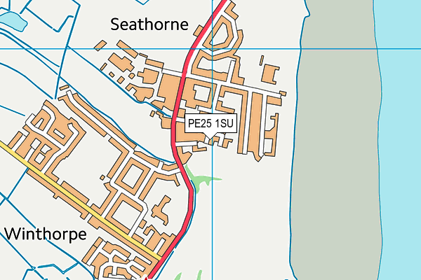 PE25 1SU map - OS VectorMap District (Ordnance Survey) PE25 1SU map - OS VectorMap District (Ordnance Survey)
