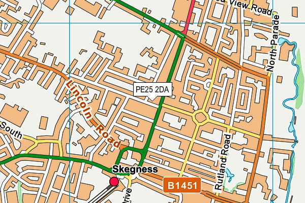 PE25 2DA map - OS VectorMap District (Ordnance Survey) PE25 2DA map - OS VectorMap District (Ordnance Survey)