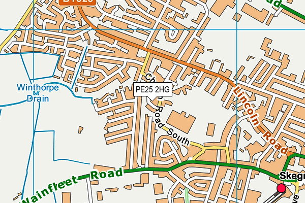 PE25 2HG map - OS VectorMap District (Ordnance Survey) PE25 2HG map - OS VectorMap District (Ordnance Survey)
