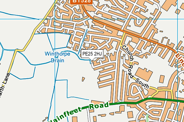PE25 2HJ map - OS VectorMap District (Ordnance Survey) PE25 2HJ map - OS VectorMap District (Ordnance Survey)