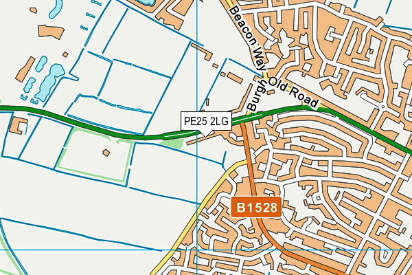 PE25 2LG map - OS VectorMap District (Ordnance Survey) PE25 2LG map - OS VectorMap District (Ordnance Survey)