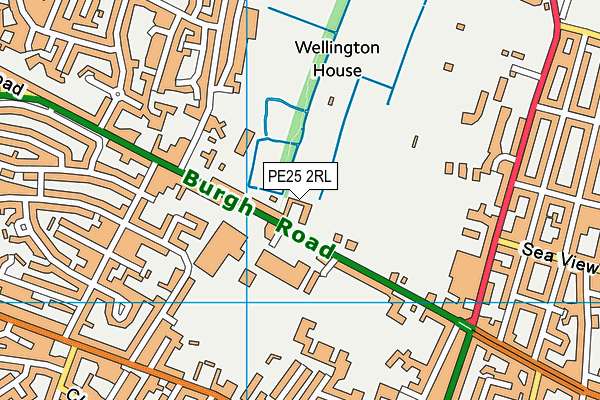 PE25 2RL map - OS VectorMap District (Ordnance Survey) PE25 2RL map - OS VectorMap District (Ordnance Survey)
