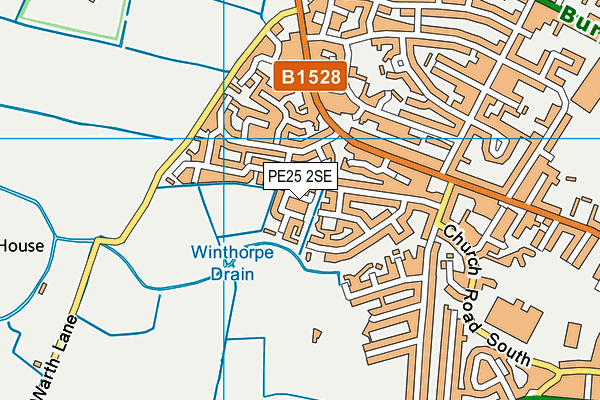 PE25 2SE map - OS VectorMap District (Ordnance Survey) PE25 2SE map - OS VectorMap District (Ordnance Survey)