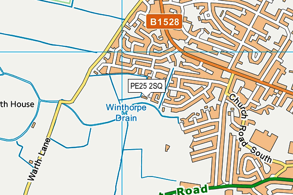 PE25 2SQ map - OS VectorMap District (Ordnance Survey) PE25 2SQ map - OS VectorMap District (Ordnance Survey)