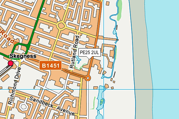 PE25 2UL map - OS VectorMap District (Ordnance Survey) PE25 2UL map - OS VectorMap District (Ordnance Survey)