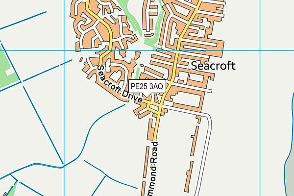 PE25 3AQ map - OS VectorMap District (Ordnance Survey) PE25 3AQ map - OS VectorMap District (Ordnance Survey)