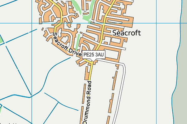 PE25 3AU map - OS VectorMap District (Ordnance Survey) PE25 3AU map - OS VectorMap District (Ordnance Survey)