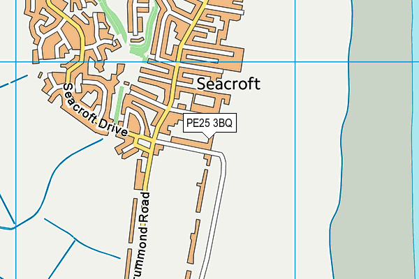 PE25 3BQ map - OS VectorMap District (Ordnance Survey) PE25 3BQ map - OS VectorMap District (Ordnance Survey)