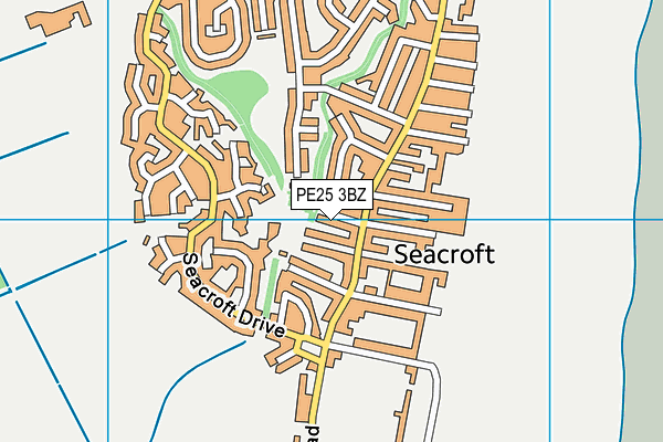 PE25 3BZ map - OS VectorMap District (Ordnance Survey) PE25 3BZ map - OS VectorMap District (Ordnance Survey)