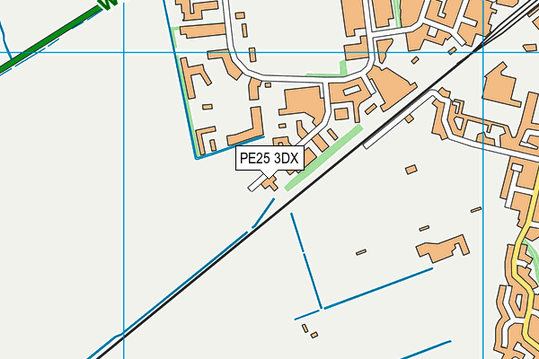 PE25 3DX map - OS VectorMap District (Ordnance Survey) PE25 3DX map - OS VectorMap District (Ordnance Survey)