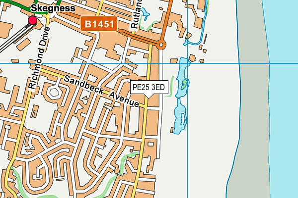 PE25 3ED map - OS VectorMap District (Ordnance Survey) PE25 3ED map - OS VectorMap District (Ordnance Survey)