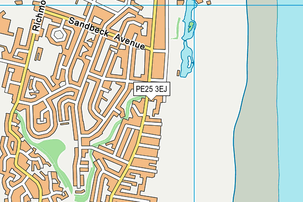 PE25 3EJ map - OS VectorMap District (Ordnance Survey) PE25 3EJ map - OS VectorMap District (Ordnance Survey)
