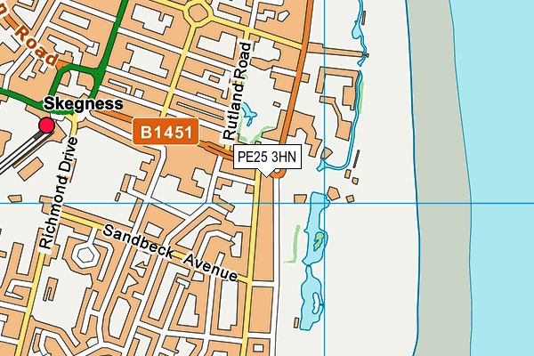 PE25 3HN map - OS VectorMap District (Ordnance Survey) PE25 3HN map - OS VectorMap District (Ordnance Survey)
