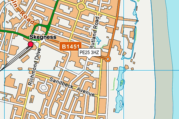 PE25 3HZ map - OS VectorMap District (Ordnance Survey) PE25 3HZ map - OS VectorMap District (Ordnance Survey)