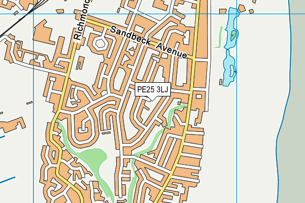 PE25 3LJ map - OS VectorMap District (Ordnance Survey) PE25 3LJ map - OS VectorMap District (Ordnance Survey)