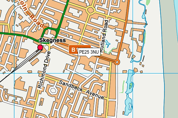 PE25 3NU map - OS VectorMap District (Ordnance Survey) PE25 3NU map - OS VectorMap District (Ordnance Survey)