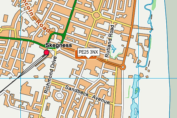 PE25 3NX map - OS VectorMap District (Ordnance Survey) PE25 3NX map - OS VectorMap District (Ordnance Survey)