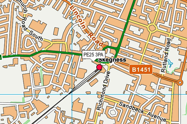 PE25 3PA map - OS VectorMap District (Ordnance Survey) PE25 3PA map - OS VectorMap District (Ordnance Survey)
