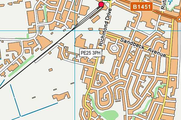 PE25 3PH map - OS VectorMap District (Ordnance Survey) PE25 3PH map - OS VectorMap District (Ordnance Survey)