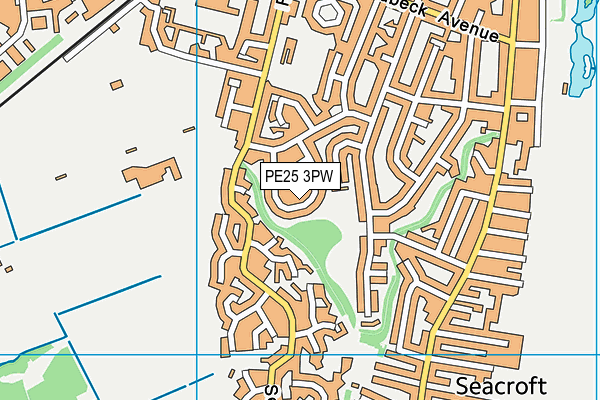PE25 3PW map - OS VectorMap District (Ordnance Survey) PE25 3PW map - OS VectorMap District (Ordnance Survey)