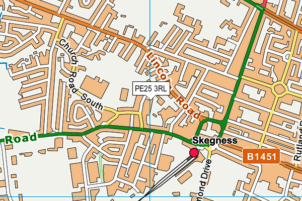 PE25 3RL map - OS VectorMap District (Ordnance Survey) PE25 3RL map - OS VectorMap District (Ordnance Survey)
